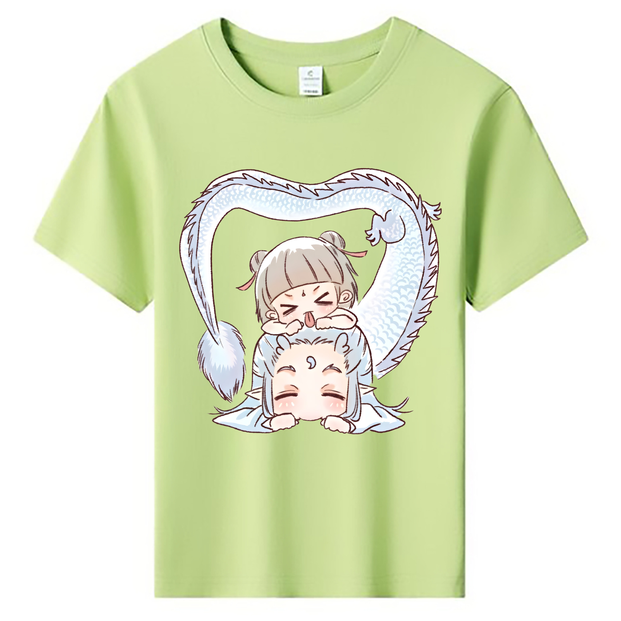 （画像用） Ne Zha 2 ナタ 魔童の大暴れ 綿100％キッズTシャツ（フロントプリント）
